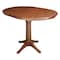 International Concepts 36 in. Round Extension Dining Table with 4 Emily Counter Height Stools - 5 Piece Set K581-36RXT-27-S61724 - alternate 3